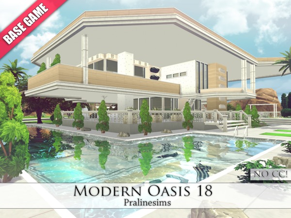 Sims 4 Modern Oasis 18 by Pralinesims at TSR