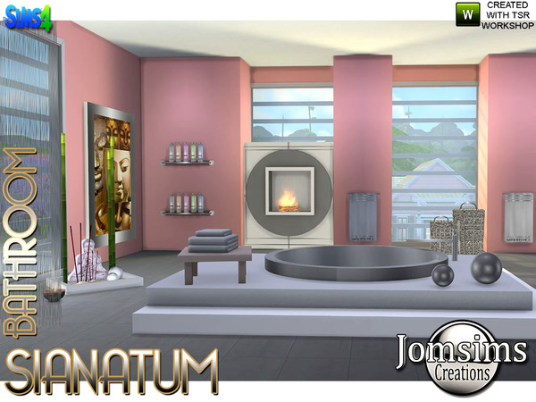 Sims 4 Sianatum Bathroom by jomsims at TSR