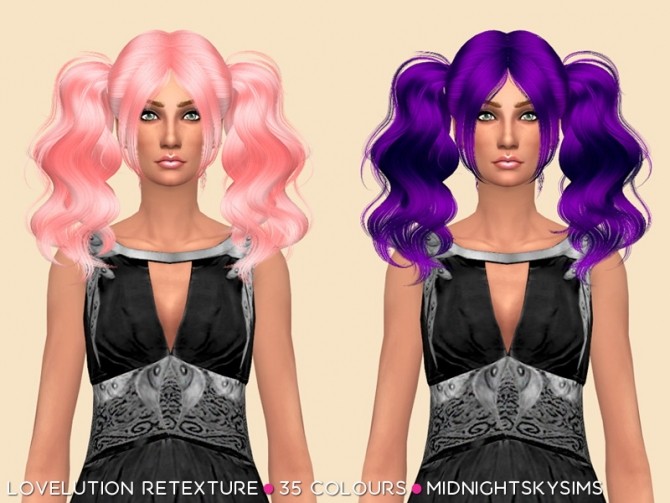 Sims 4 Lovelution Unnatural Retexture by midnightskysims at SimsWorkshop