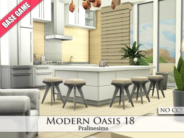 Sims 4 Modern Oasis 18 by Pralinesims at TSR
