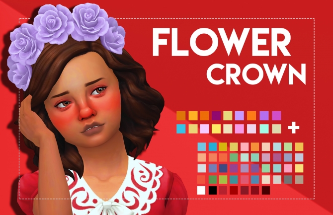 Flower Crown Kids Version By Weepingsimmer At Simsworkshop Sims 4 Updates