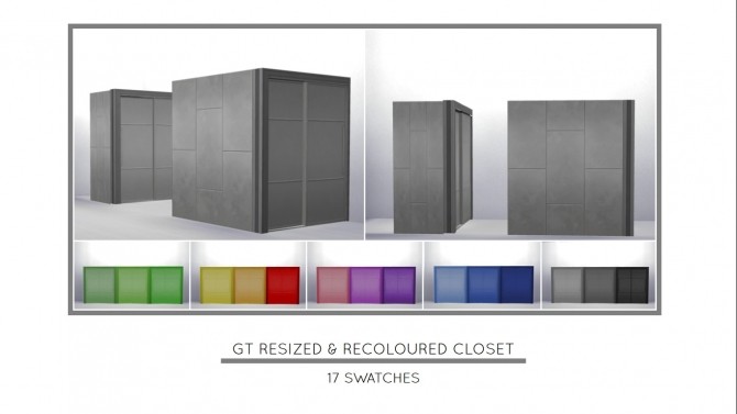 Sims 4 GT Closet Resized by MrMonty96 at Mod The Sims