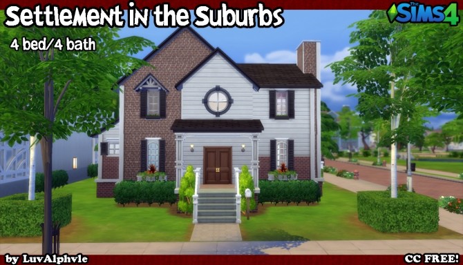 Sims 4 Settlement in the Suburbs by luvalphvle at Mod The Sims
