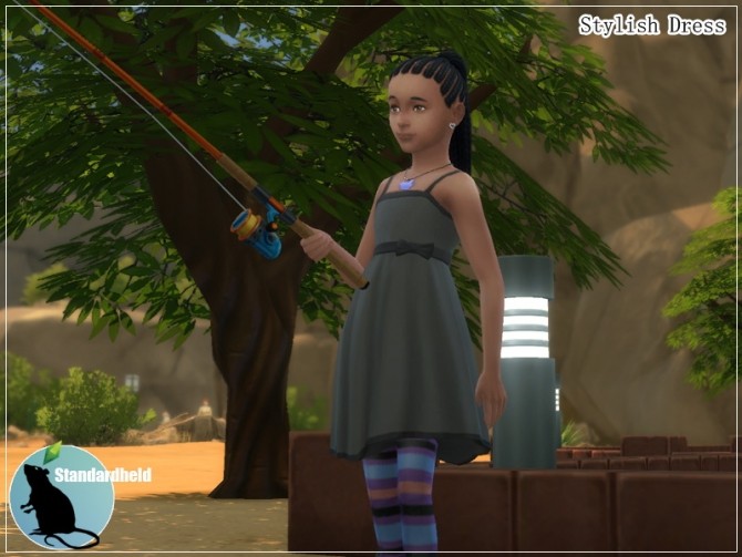 Sims 4 Recolor of Kiara Zurks Stylish Dress by Standardheld at SimsWorkshop
