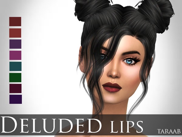 Sims 4 Deluded Lips by taraab at TSR