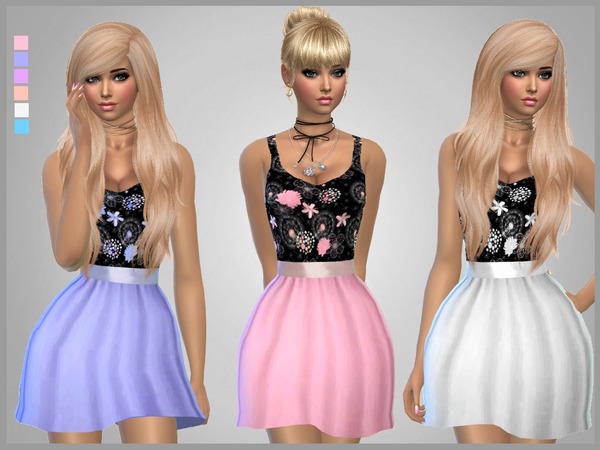 Sims 4 Casey Dress by SweetDreamsZzzzz at TSR