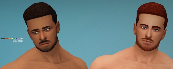 Sims 4 Metro Fro hair for males by Xld Sims at SimsWorkshop