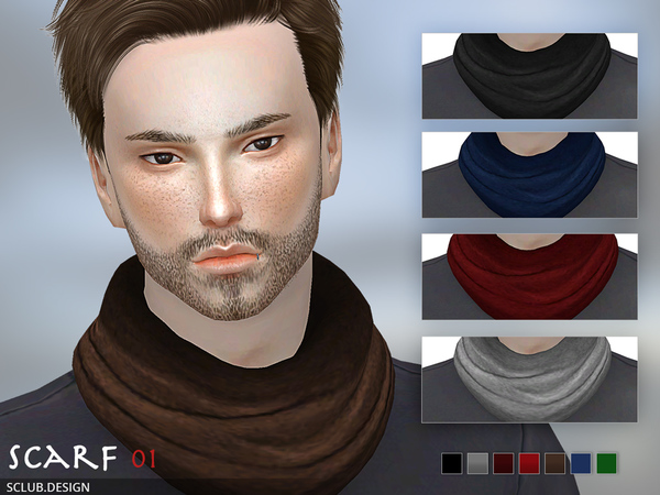 Sims 4 Scarf N1 M by S Club at TSR