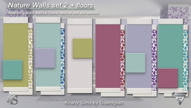 Sims 4 Nature walls and floors set 2 by Guardgian at Khany Sims