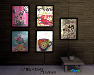 Sims 4 Tea Time Paintings at Rimshard Shop