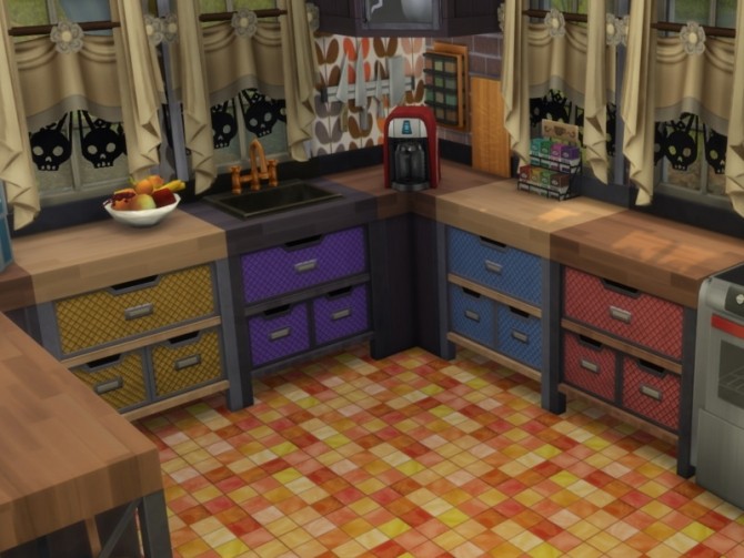 Sims 4 Industrial Counter at ChiLLis Sims