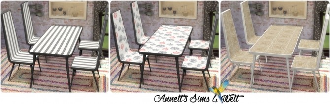 Sims 4 TS3 to TS4 Conversion Dining Set Modern at Annett’s Sims 4 Welt