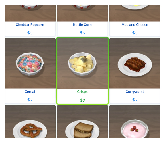 Sims 4 Chips to Crisps Text Replacement for UK Players by Menaceman44 at Mod The Sims