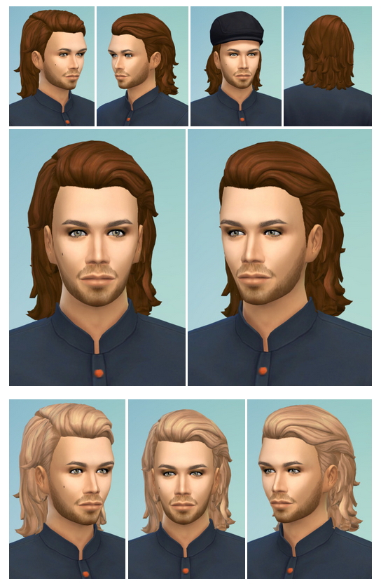 Sims 4 Ralph F. Hair at Birksches Sims Blog