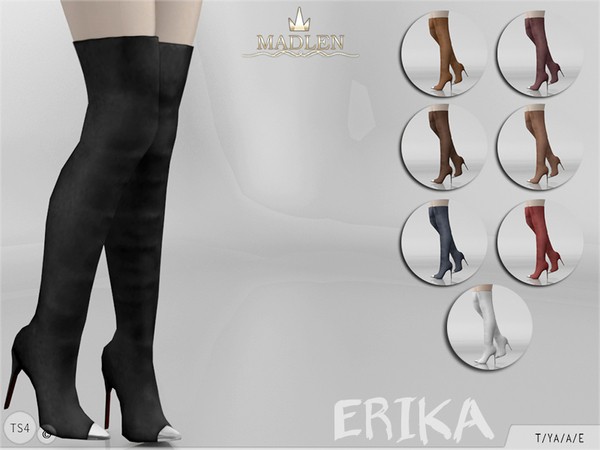 Sims 4 Madlen Erika Boots by MJ95 at TSR