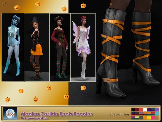 Madlen Casilda Boots Recolors At Elfdor Sims Sims 4 Updates