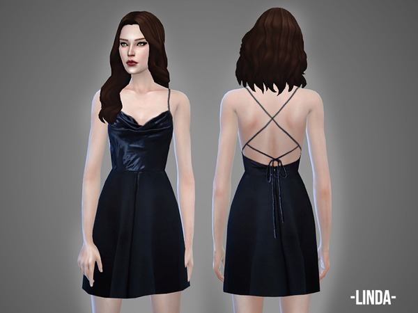 Sims 4 Linda dress by April at TSR