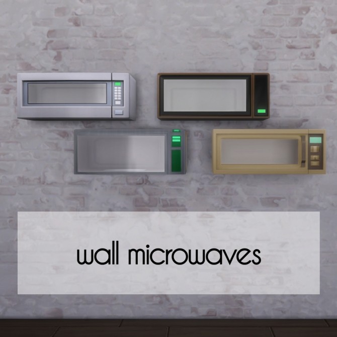 Sims 4 Wall Microwaves by Madhox at Mod The Sims