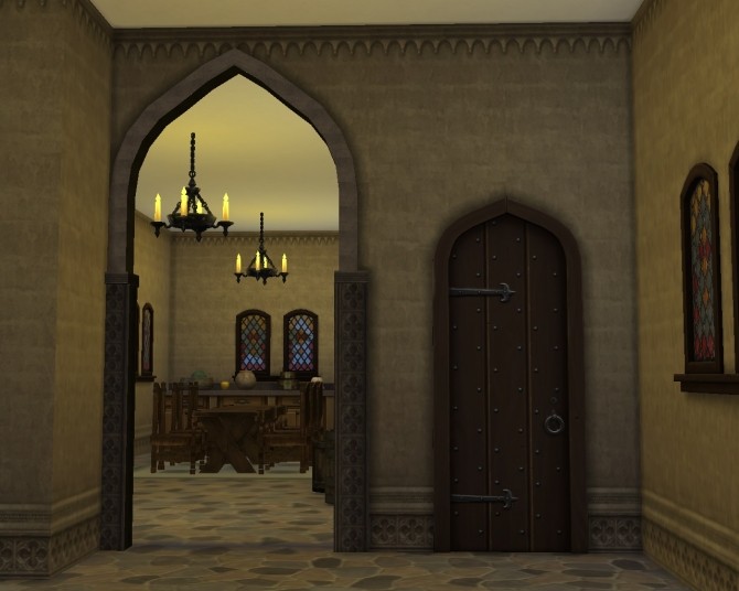 Sims 4 Monastery arch and walls at Mara45123