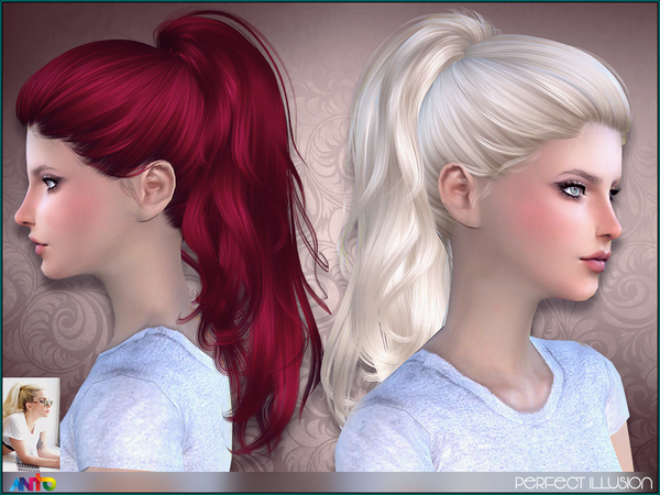 Sims 4 Perfect Illusion Hair by Anto at TSR