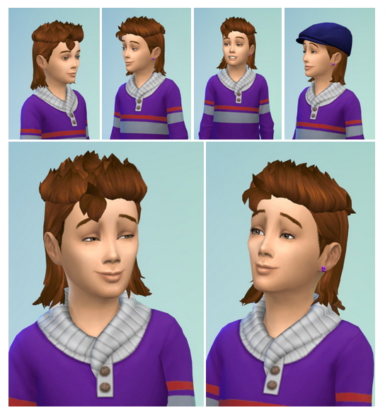 Sims 4 Kids Standup Hair at Birksches Sims Blog
