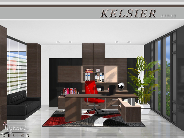 Sims 4 Kelsier Office by NynaeveDesign at TSR