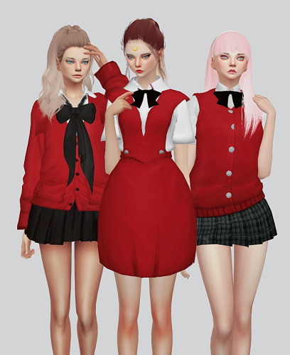 School Uniform Part1 at Kalewa-a » Sims 4 Updates