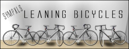 Decorative leaning bicycles TS3 to TS4 conversion by Sympxls at SimsWorkshop