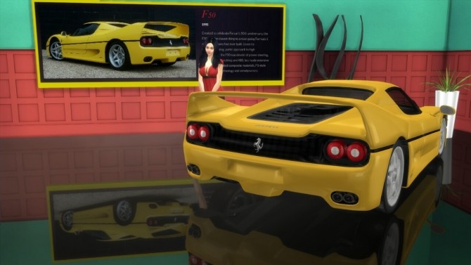 Sims 4 Ferrari F50 at LorySims