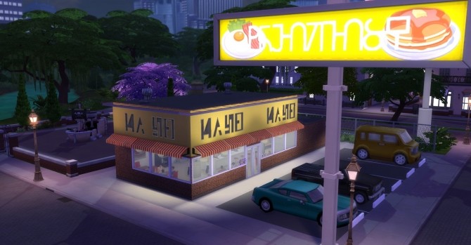 Sims 4 Waffle House by bubbajoe62 at Mod The Sims