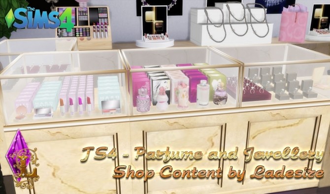 Sims 4 Parfume and Jewellery Shop Content at Ladesire