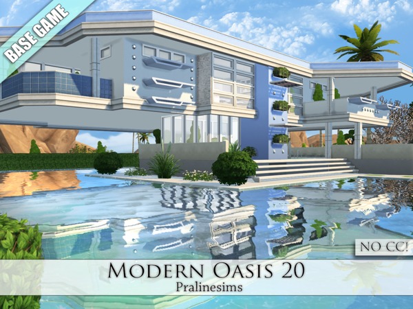 Sims 4 Modern Oasis 20 by Pralinesims at TSR