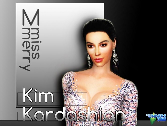 Sims 4 Kim Kardashian by Tini Sims at L’UniverSims