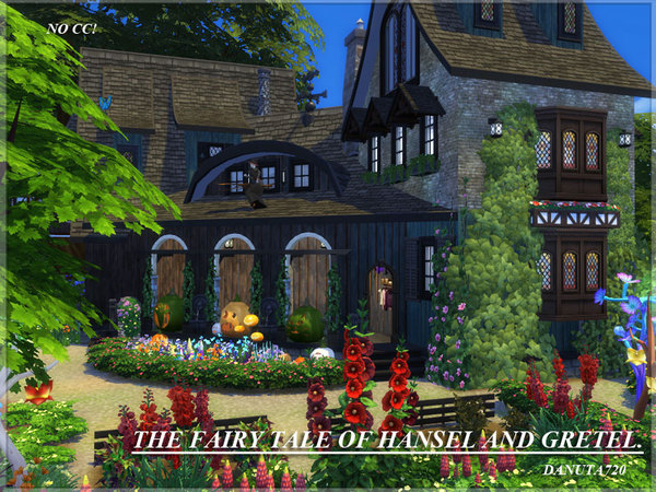 Sims 4 The fairy tale house of Hansel and Gretel by Danuta720 at TSR