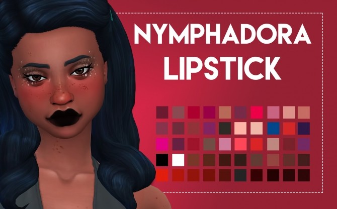 Sims 4 Nymphadora Lipstick by Weepingsimmer at SimsWorkshop