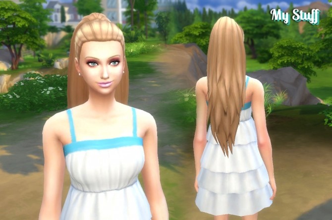 Sims 4 Ariana Ponytail (Version2) at My Stuff
