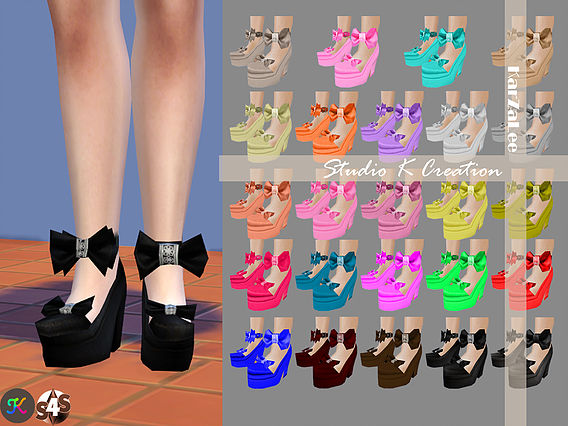 Sims 4 Bow shoes at Studio K Creation