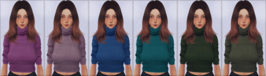 Sims 4 PS Recolor of Elliesimples turtleneck recolored by Phansims at SimsWorkshop
