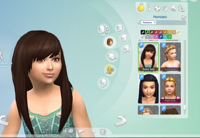 Sims 4 Helena Hair for Girls at My Stuff