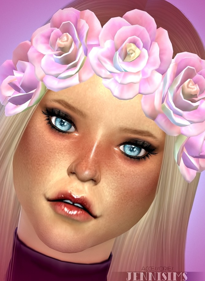 Sims 4 Autumn Flowers Headband at Jenni Sims
