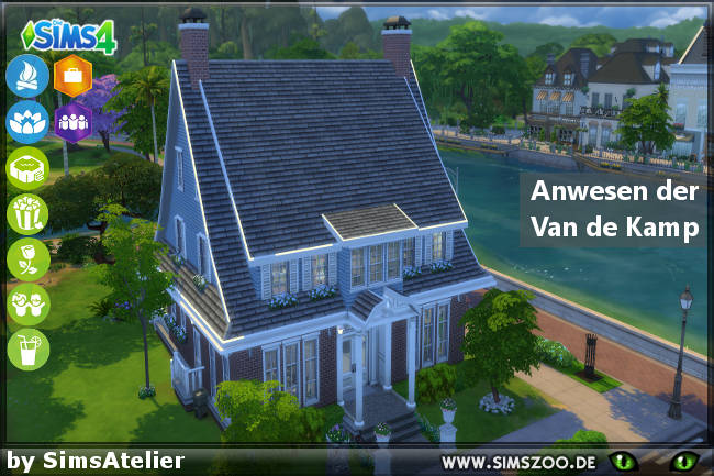 Sims 4 Van de Kamps house by SimsAtelier at Blacky’s Sims Zoo