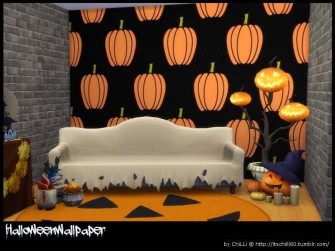 Sims 4 Halloween wallpaper at ChiLLis Sims