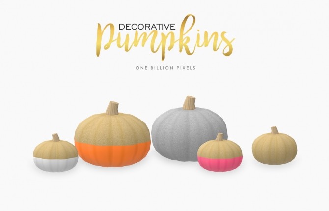 Sims 4 Decorative Pumpkins at One Billion Pixels