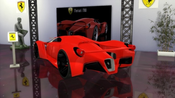 Sims 4 Ferrari F80 Concept at LorySims