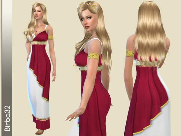 Sims 4 Impero dress by Birba32 at TSR