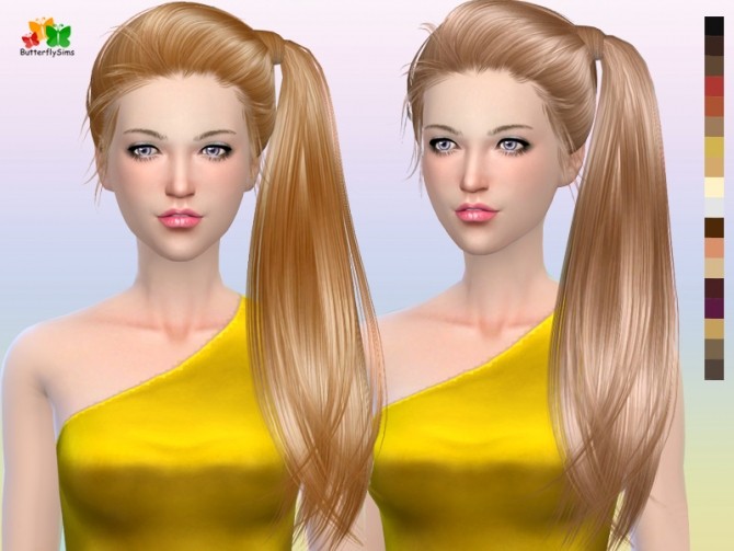 Sims 4 Hair AF 164 (Free) by YOYO at Butterfly Sims