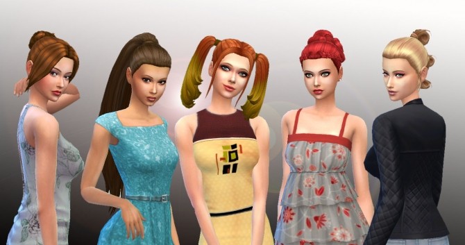 Sims 4 Tied Hairs Pack 3 at My Stuff
