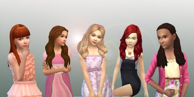 Sims 4 Girls Long Hair 5 at My Stuff