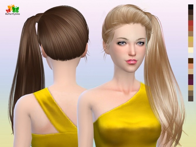 Sims 4 Hair AF 164 (Free) by YOYO at Butterfly Sims