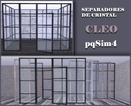 Cleo glass dividers at pqSims4